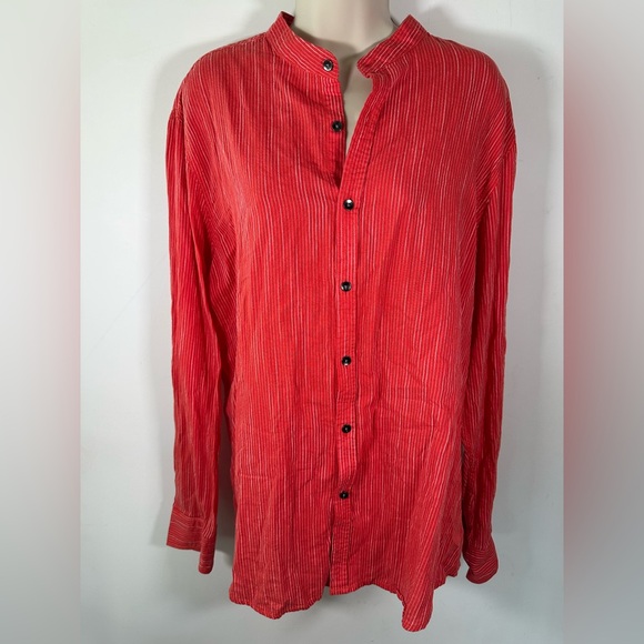 INC International Concepts Tops - INC International Concepts Women’s Banded Collar Blouse - Size XL